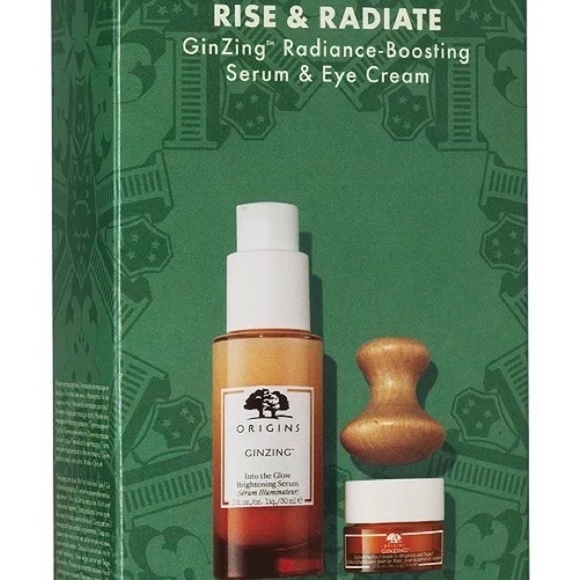 Origins radiance boosting serum , eye cream set and eye massage tool - Picture 3 of 5